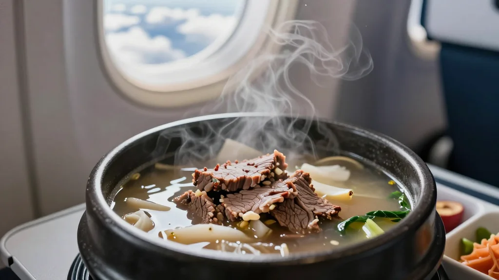 제주 우진해장국, 이젠 비행기에서도 만나요?