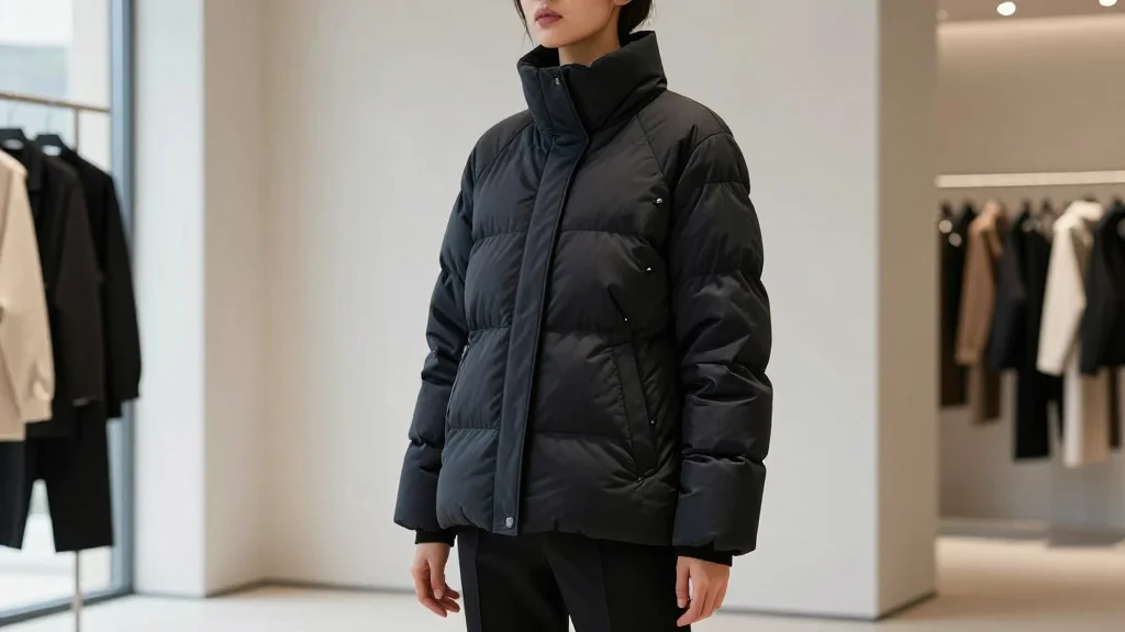 에르노 퍼넬넥, A라인 핏이 선사하는 우아한 겨울