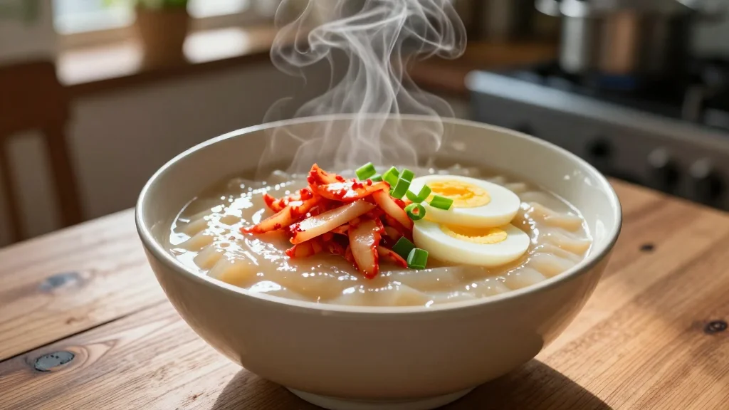 쌀쌀한 계절, 온도토리묵국의 깊은 맛과 특별한 풍미